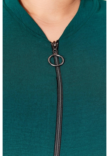 Kadin Buyuk Beden Tesettur Mevsimlik Giy Çık Kap Haki