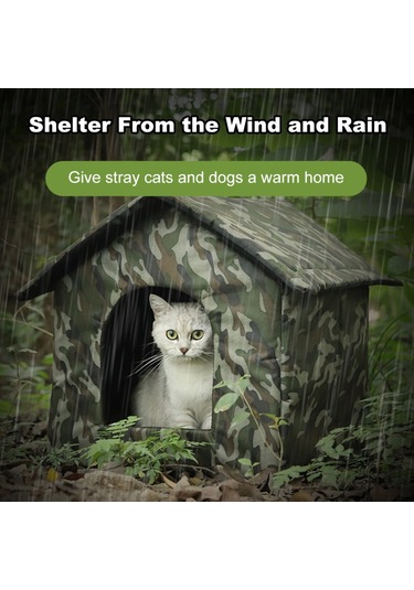 Mufunye Açık Hava Kedi Ve Köpek Evleri İç Ve Dış Kullanım Uzun Ömürlü Su Geçirmez