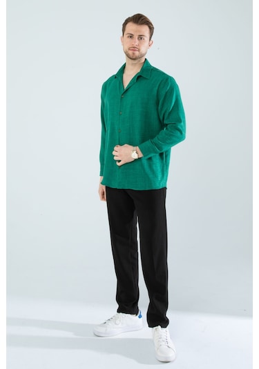 Yxc Trend Maker Rahat Kesim Keten Dokulu Gömlek Benetton