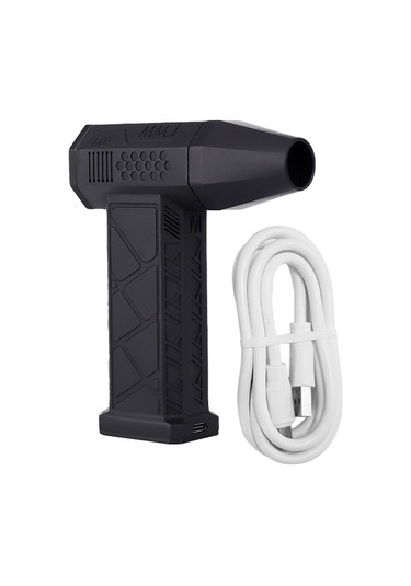 Taşınabilir Yüksek Hızlı Turbo Fan, 13 Bin Rpm Fırçasız Motor, 52 M/s Güçlü Rüzgar, Hız Ayarlı, Tip-c Hızlı Şarj, 3000mah Pil
