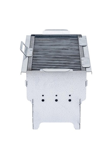 Katlanabilir Ayaklı Portatif Mangal - Paslanmaz - Argeus - Orta - Taşıma Çantalı Diğer