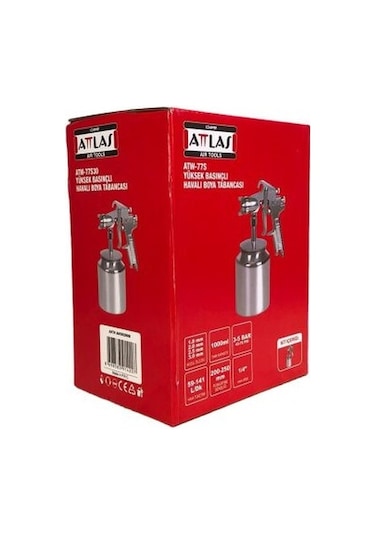 Atlas ATW-77S20 2.0 Nozul Yüksek Basınçlı Havalı Boya Tabancası