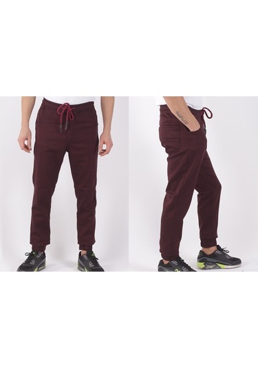 Black Steel Bel Ve Paça Lastikli Pantolon-1000