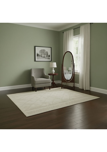 Rivoli Ayaklı Ahşap Oval Boy Aynası 58x165 Ceviz
