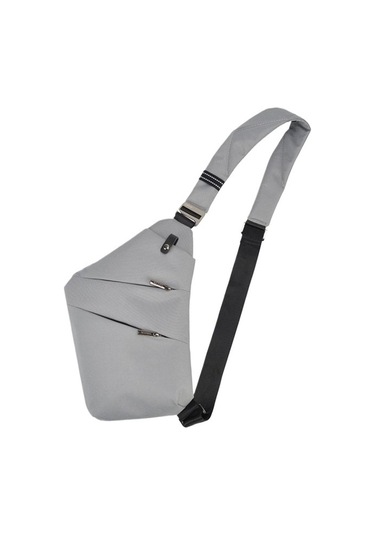 Erkekler İçin Şık Ve Pratik Giyilebilir Omuz Çantası, Su Geçirmez Hafif Crossbody Çanta, Seyahat Ve Günlük Kullanım İçin İdeal Gri
