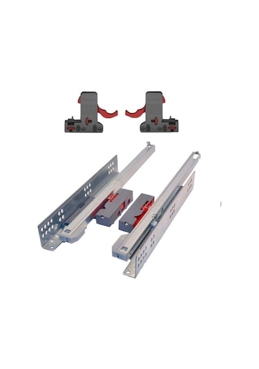 Samet Smart Slide Bas Aç Kısmi Açılım Ray 400Mm Gri