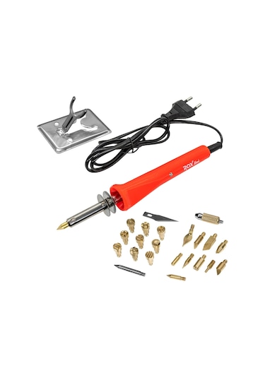 Rox Wood 0142 Ahşap Yakma Ve Hobi Seti 30 Watt - 27 Parça