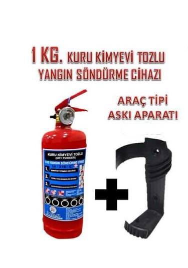 Yangın Söndürme Tüpü Abc Tozlu 1 KG 2022-2026 Tarihli + Askı