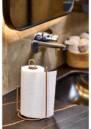 Edora Home Rose Kağıt Rulo Havluluk Ayraçlı - Metal Paslanmaz Rose