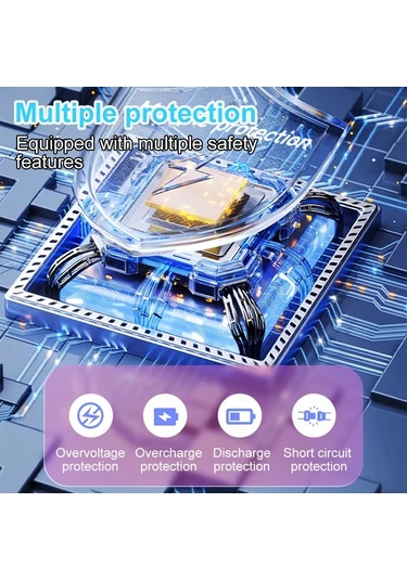 Xuweiwei Siyah Taşınabilir Hızlı Soğutma Fanlı Güç Bankası Şarj Edilebilir Batarya El Feneri Kamp Ofis Kullanımı