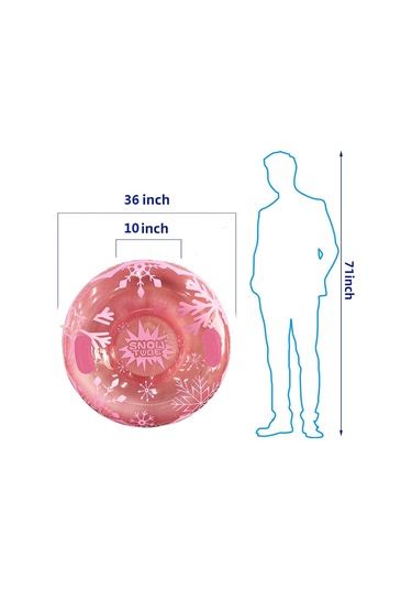 Dolıty Şişme Kar Tüpü Kalınlaşmak 36 Inç Pembe Pembe