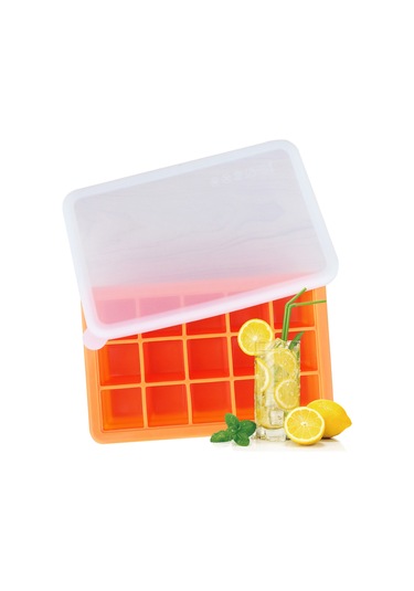 Kosona 15 Izgara Silikon Buzluk Kalıbı, Çıkarılabilir Kapaklı, Kolay Buz Çıkarımı, Yiyecek Dereceli, Ev Ve Restoran Kullanıma Uygun Çok Renkli