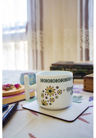 Gönül Çalabın Tahtı T Kulplu Seramik Kupa Bardak