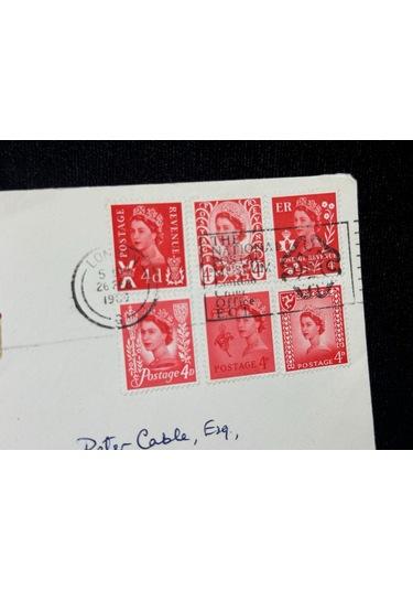 İngiltere Özel Gün Damgalı İlk Gün Zarfı Kraliçe Pullu Definitive İssue First Day Cover Fdc