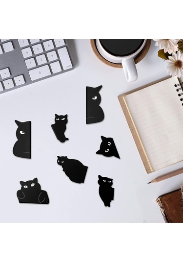 Manyetik Ayraç, Meraklı Kedi Renk Siyah, Orijinal Ayraç, Sp