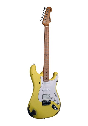 Lea Rlc-100 Ylw Limited Edition Heavy Relic Elektro Gitar Yellow