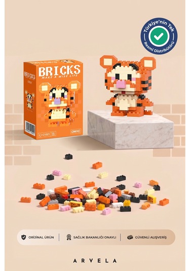 Tigger Karakteri - Eğitici Oyuncak Yapboz - Orijinal