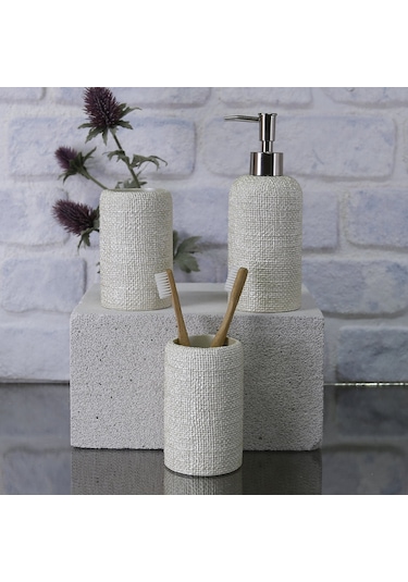 Natural Diş Fırçalık İnci Bej