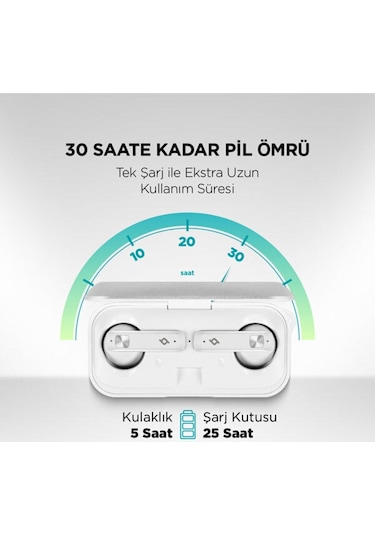 Ttec 2KM136B Airbeat Ultraslim Gerçek Kablosuz TWS Bluetooth 5.0 Kulak İçi Kulaklık