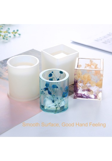 Hangfox Silikon Kalem Kutusu Kalıbı - Kâğıt Çiçekli Dıy Dekoratif Organizatör - Kare Şekilli Silikon模 - Ev Dekorasyonu Ve Sanat El Eserleri İçin Diğer