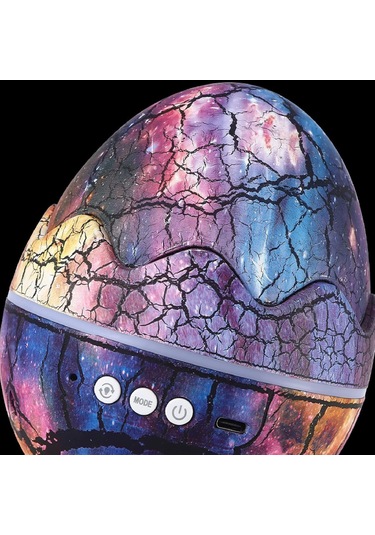 Bukrem Store-galaksi Dinozor Yumurtası Gece Lambası Bluetooth Hoparlör & Kumandalı Yıldız Projektör