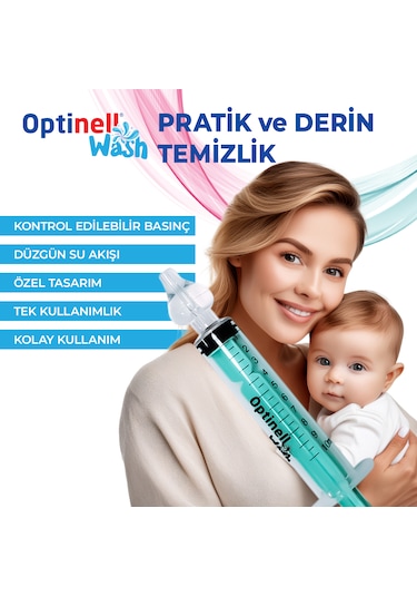 10 'lu Şırıngalı Burun Aspiratörü Bebek Burun Temizleme Aparatı 1 Şırınga 10 Ml Enjektörü