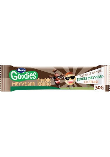 Hero Goodies Fındık Kakao Meyve Bar 30g X15