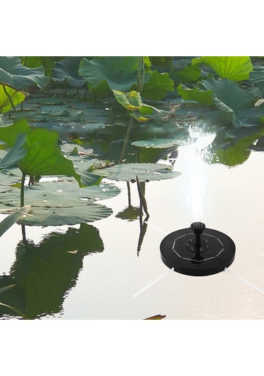 Yifomall 3.5w Güneş Enerjili Renkli Fontaine: 1800mah Batarya, 6 Fıskiyeli, 4 Çarpışma Önleyici Çubuğu, Ip68 Su Geçirmez, 7 Led Işık