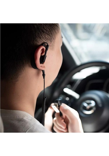 Beebest Walkie Talkie Kulaklık H1 3 MM Tek Kulaklık Kulak Kancalı Kulaklık Spiral Kablo Ile Mijia Walkie Talkie İçin