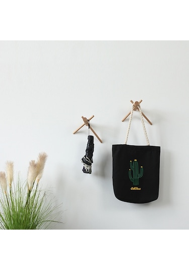 Sones Masif Ahşap Askı Duvar Dekorasyonu Palto Askısı Siyah Ceviz Askısı Diğer