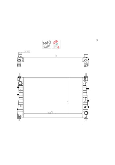 Radyatör Su Lınea 07 1.3jtd 90 Hp-1.4-1.6jtd 105 Hp Mekanik