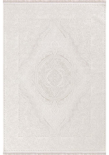 Padişah Halı Santo 31883 060 Serisi Akrilik Salon Oturma Yatak Odası Halısı Beyaz