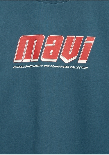 Mavi - Mavi Baskılı Yeşil Tişört 6610412-70771 Mavi