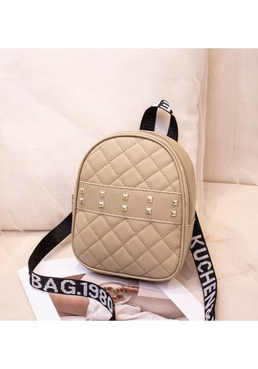Tuomeng Kadın Yeni Elmas Moda Günlük Crossbody Omuz Çantası Kayısı Kayısı Bej