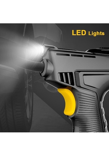 Didadodo Czk Şarjlı Dijital Araba Bisiklet Top Hava Pompası, Akü İle Çalışır