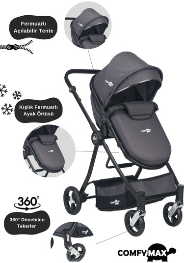 Comfymax Cadillac Sl Travel Sistem Bebek Arabası