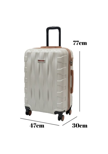 Büyük Boy Valiz 4x2 Teker Vizon-taba 1167 Vizon - Taba