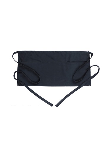 3 Cepli Kemer Önlüğü - Garson Garson Kısa Önlük Siyah Diğer