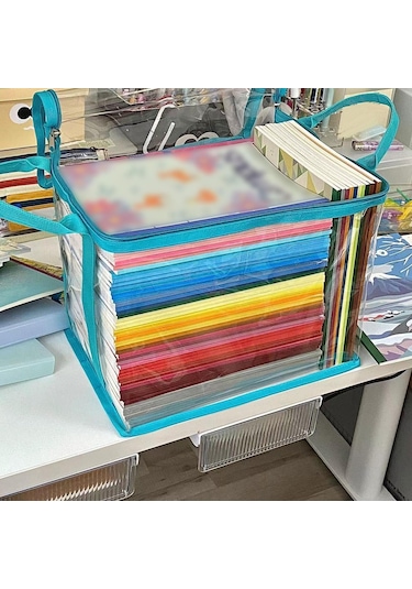 Homyl Temizle Kitap Saklama Çantası Seyahat Ev Ofis Için Su Mavi