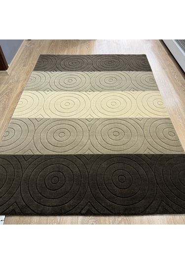 Eko Halı Handloom Özel El Dokuma Halı Kahverengi