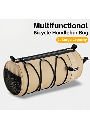 Padalink Bisiklet Gidon Çantası - Büyük Kapasiteli, Dayanıklı Ve Pratik Bisiklet Aksesuarı 2l Haki