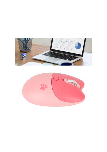 Yuntech01 Kedi Desenli 2.4g Kablosuz Fare - Sessiz Tuş, 3 Seviye Dpı, Usb Alıcı - Mor Renkli, Notebook Ve Mac Uyumlu Pil Yok