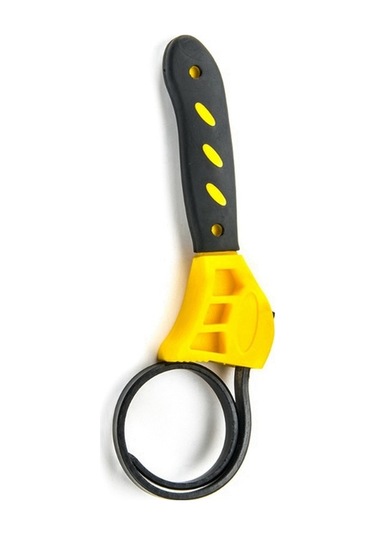 Moly Çok İşlevli Kemer Anahtarı: Ayarlanabilir Yağ Filtresi & Şişe Açacağı Sarı Sarı