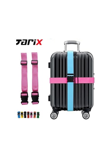 Tarix Valiz Bavul Emniyet Kemeri 2 Adet - Pembe