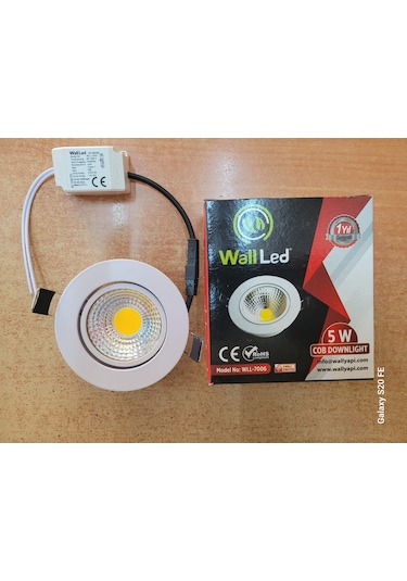 5 Watt Beyaz Kasa Günışığı Cob Ledli Downlight Spot 10 Lu Paket