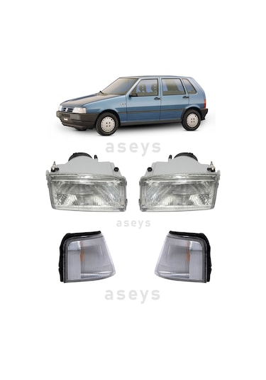 Fiat Uno Sağ-sol Far Ve Sağ-sol Sinyal Takım Halinde 4 Parça