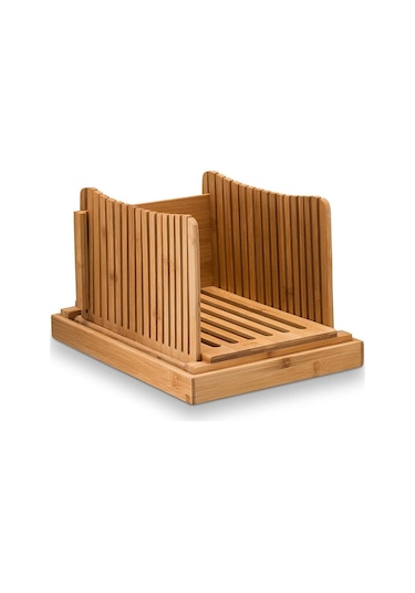 Sones 31,7x23,7x19 Cm Bambu Ev Ve Ticari Çok Fonksiyonlu Ekmek Kesme Plakası Dilimlenmiş Kesme Tahtası Ekmek Dilimleri Ekmek Plakası Diğer