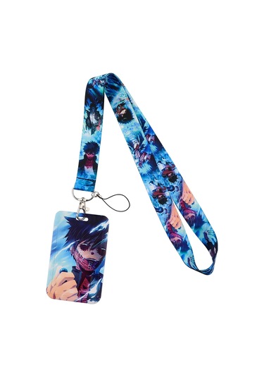 Ramulus Anime Kimlik Tutucu Boyunluk - Telefon Halatı Ve Anahtarlık Aksesuarımavi