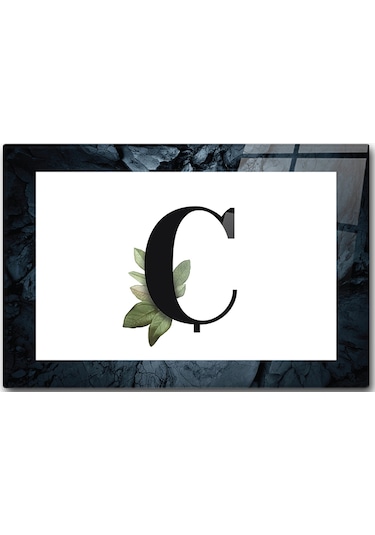 Decorita Cam Kesme Tahtası - Cam Kesme Tablası Harfli Tasarım Ç 20 CM x 30 CM