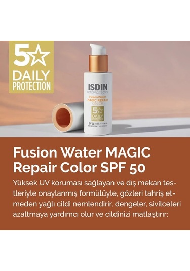 Isdin Fotoprotector Fusion Water Magic Repair Color Spf 50 50 ML